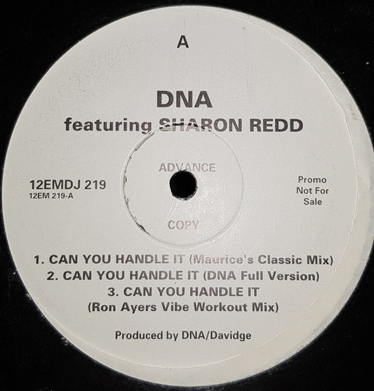 DNA Featuring Sharon Redd : Can You Handle It (12", Promo)