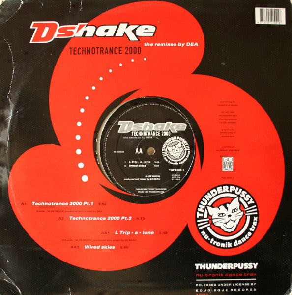 D-Shake : Technotrance 2000 (The Remixes By DEA) (12")