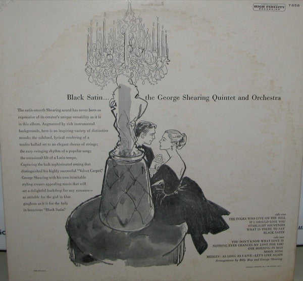 The George Shearing Quintet : Black Satin (LP, Album, Mono)