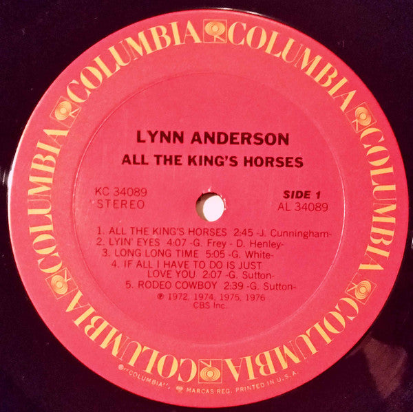 Lynn Anderson : All The King's Horses (LP, Album, Ter)