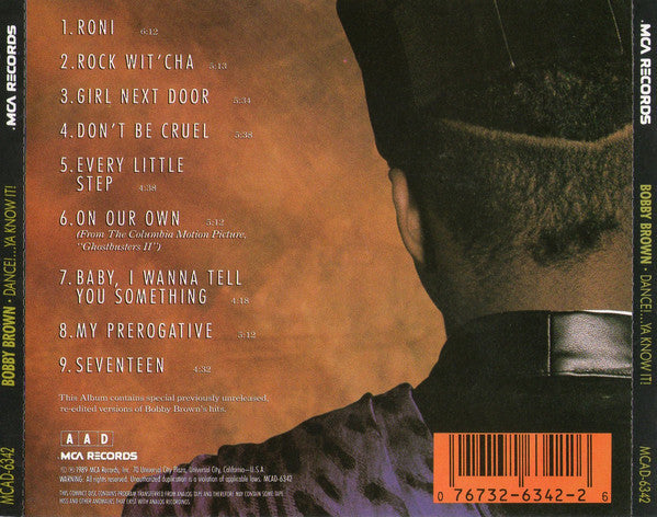 Bobby Brown : Dance!...Ya Know It! (CD, Album, Mixed)