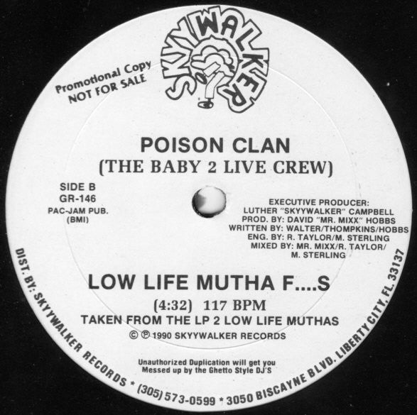 Poison Clan : The Girl That I Hate (12", Promo)