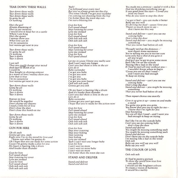 Billy Ocean : Tear Down These Walls (CD, Album)