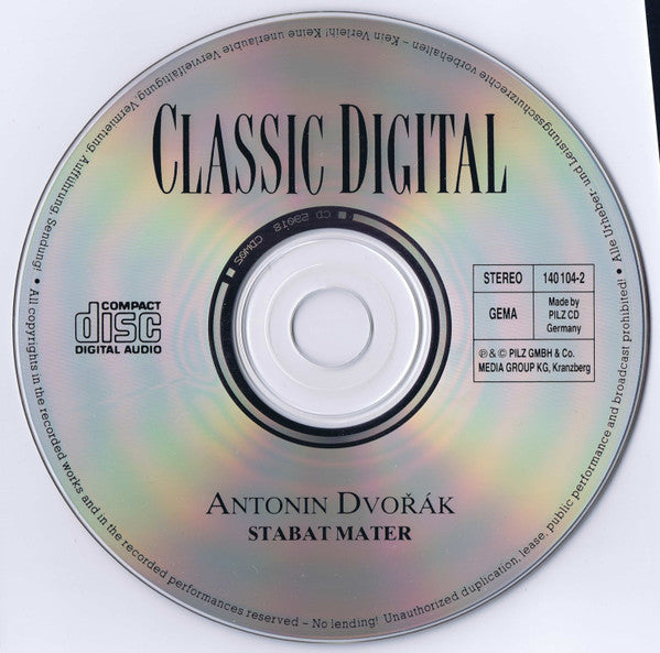 Antonín Dvořák : Classic Digital Antonin Dvorak - Stabat Mater Op.58 (CD, Comp)