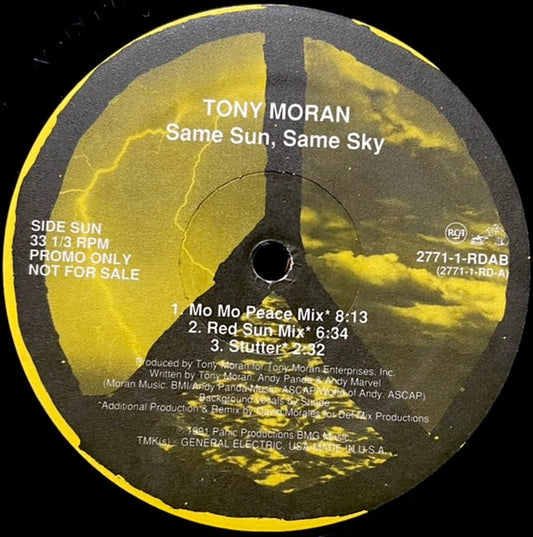 Tony Moran : Same Sun, Same Sky (12", Promo)