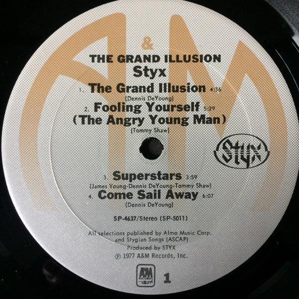 Styx : The Grand Illusion (LP, Album, T/M)