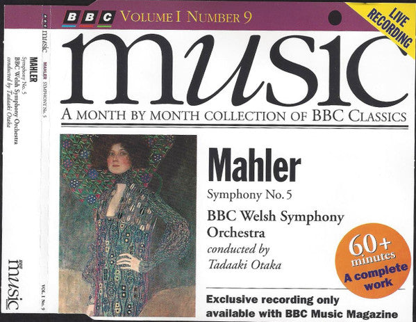 Gustav Mahler – BBC Welsh Symphony Orchestra, Tadaaki Otaka : Symphony No. 5 (CD, Album)