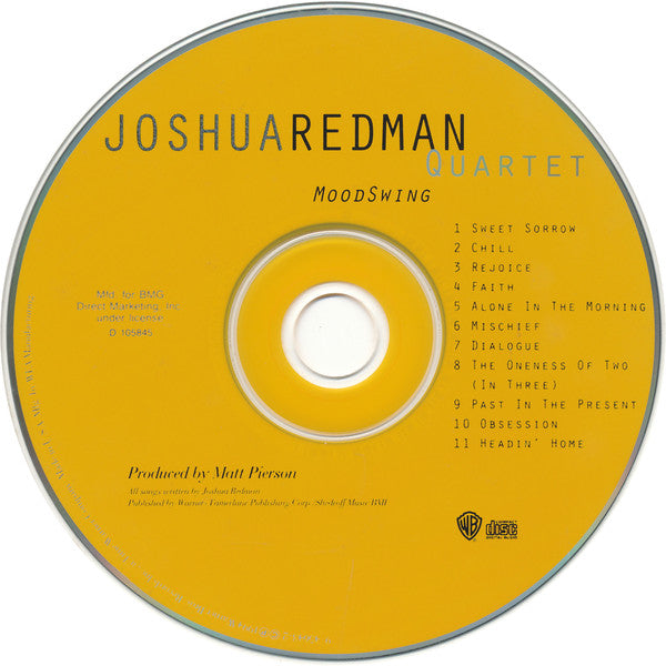 Joshua Redman Quartet : MoodSwing (CD, Album, Club)