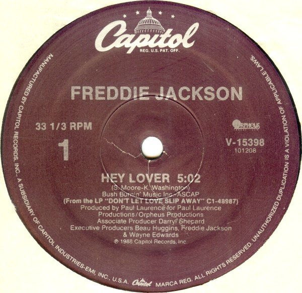 Freddie Jackson : Hey Lover (12")