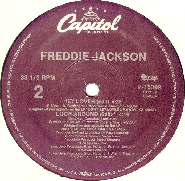 Freddie Jackson : Hey Lover (12")