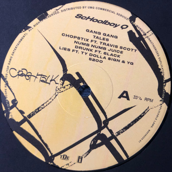 Schoolboy Q : Crash Talk (LP, Album)