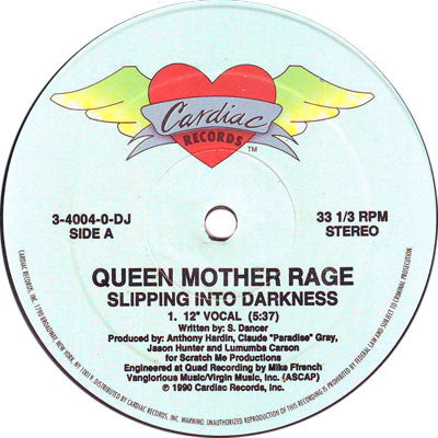 Queen Mother Rage : Slipping Into Darkness (12", Promo)