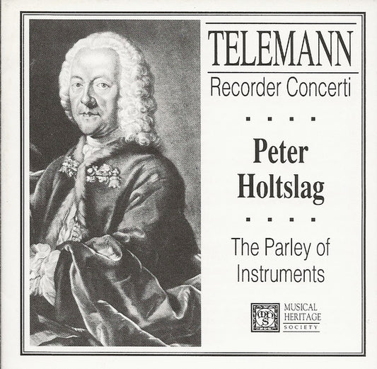 Georg Philipp Telemann - Peter Holtslag • The Parley Of Instruments : Recorder Concertos (CD, Album, Club)