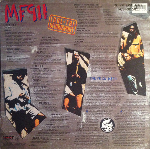 MF911 : Idol, The Bloodsport (LP, Album, Promo)