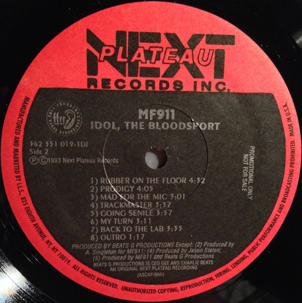 MF911 : Idol, The Bloodsport (LP, Album, Promo)