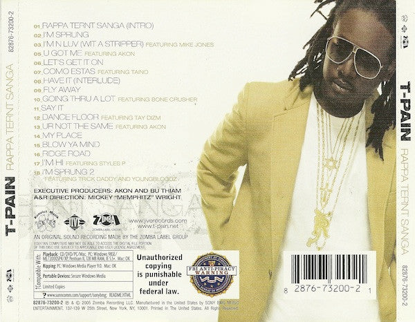 T-Pain : Rappa Ternt Sanga (CD, Album, Copy Prot., Enh)