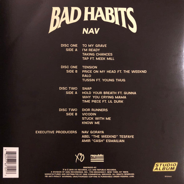 NAV (7) : Bad Habits (2xLP, Album)