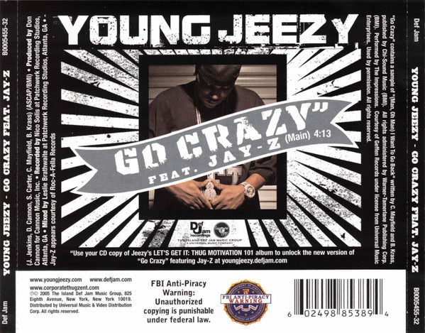 Young Jeezy : Go Crazy (CD, Single)