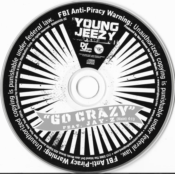 Young Jeezy : Go Crazy (CD, Single)