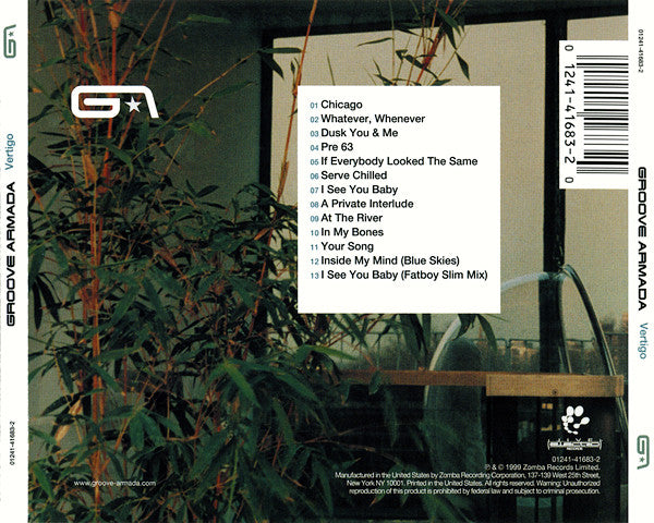 Groove Armada : Vertigo (CD, Album)