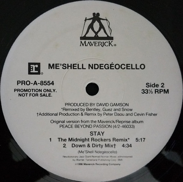 Me'Shell NdegéOcello : Stay (2x12", Promo)