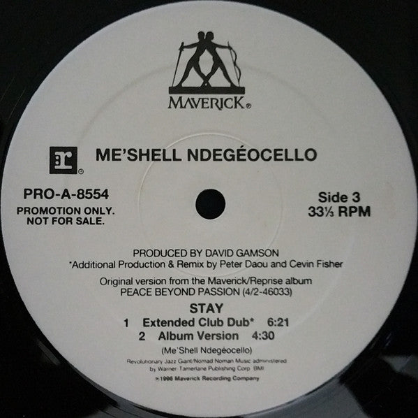 Me'Shell NdegéOcello : Stay (2x12", Promo)