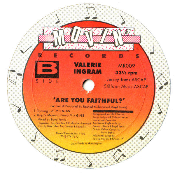 Valerie Ingram : Are You Faithful? (12")