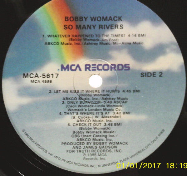 Bobby Womack : So Many Rivers (LP, Album, Glo)