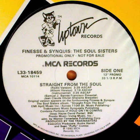 Finesse & Synquis : Straight From The Soul (12", Single, Promo)