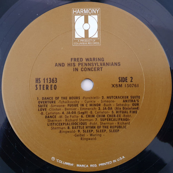 Fred Waring & The Pennsylvanians : In Concert (LP)