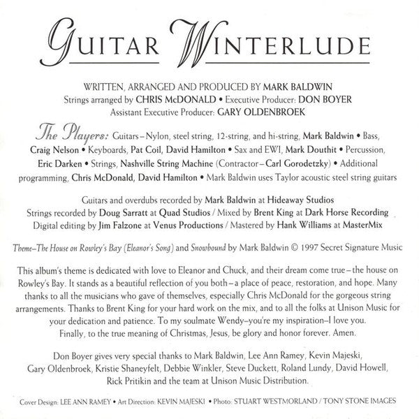 Various : Guitar Winterlude (Instrumentals For A Contemplative Christmas) (CD, Album)