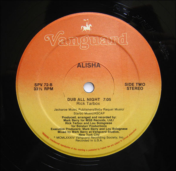 Alisha : All Night Passion (Club Mix) (12", Single)