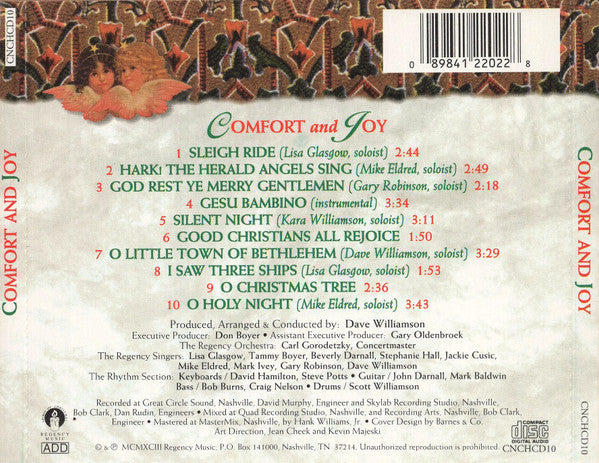 The Regency Singers And Orchestra : Comfort And Joy - Volume 10 (CD)
