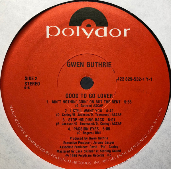Gwen Guthrie : Good To Go Lover (LP, Album, 016)