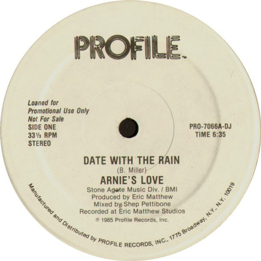 Arnie's Love : Date With The Rain (12", Promo)