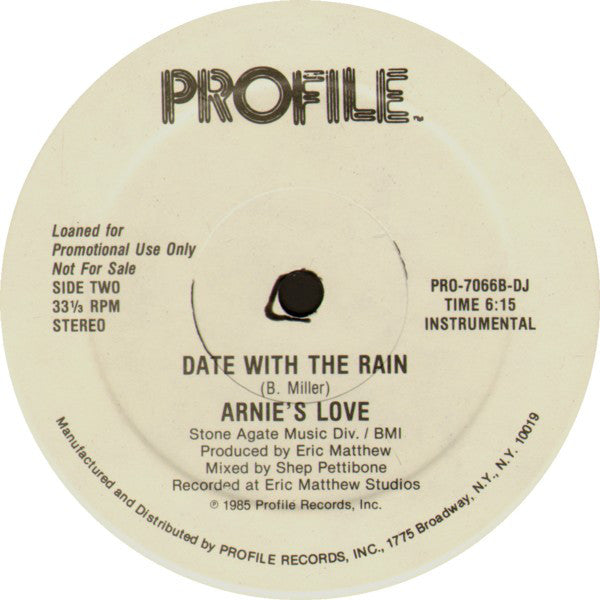 Arnie's Love : Date With The Rain (12", Promo)