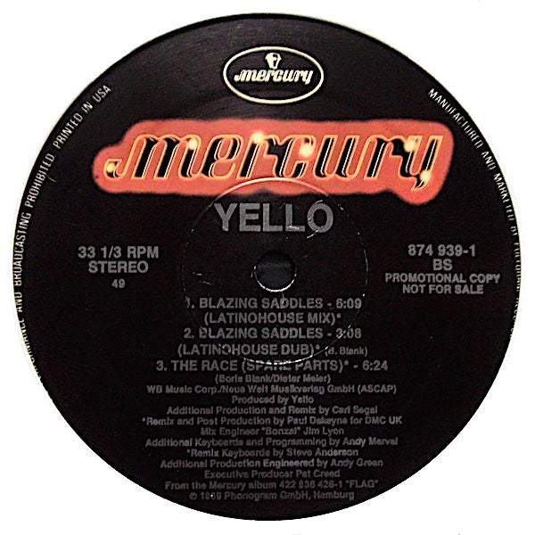 Yello : The Race (12", Promo)