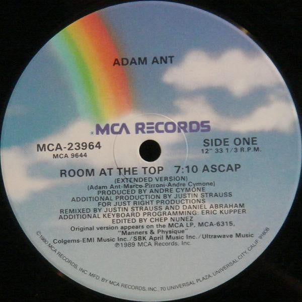 Adam Ant : Room At The Top (Extended Version) (12")