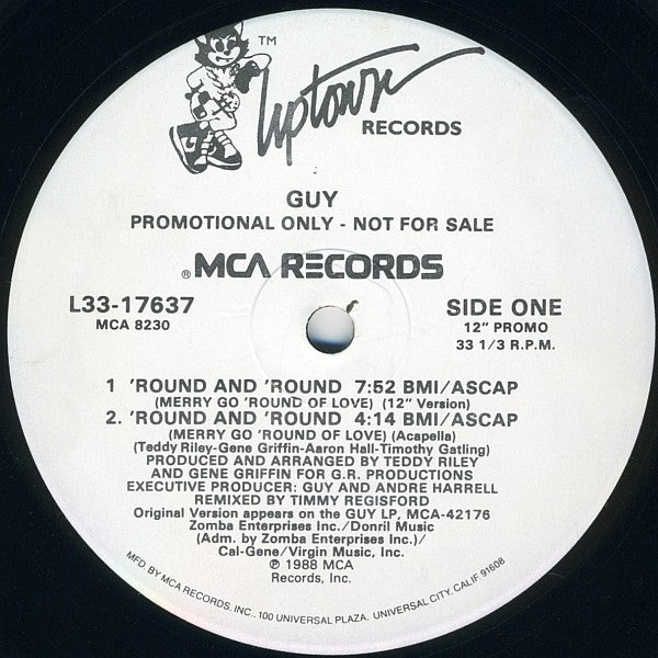 Guy : Round And Round (Merry Go Round Of Love) (12", Promo)