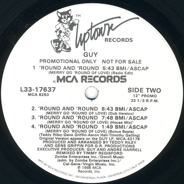 Guy : Round And Round (Merry Go Round Of Love) (12", Promo)