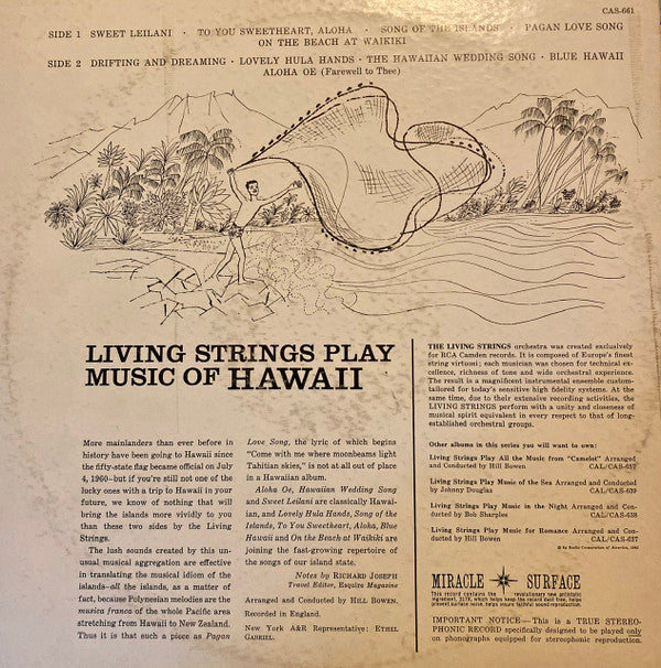Living Strings : Play Music Of Hawaii (LP, Album)