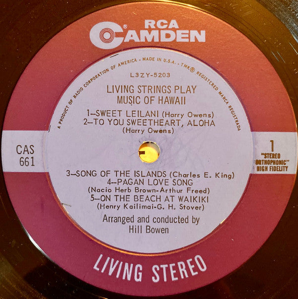 Living Strings : Play Music Of Hawaii (LP, Album)