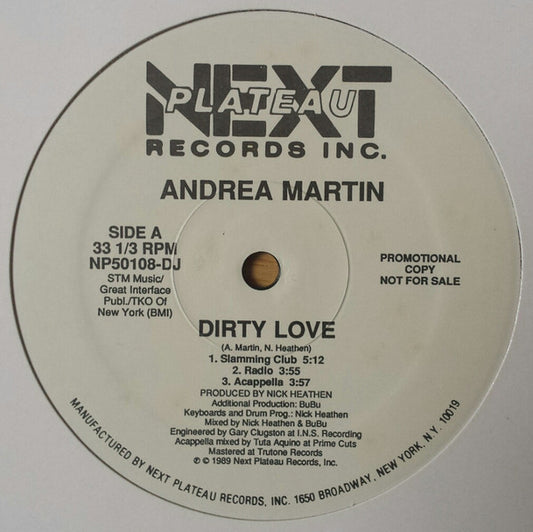 Andrea Martin : Dirty Love (12", Promo)