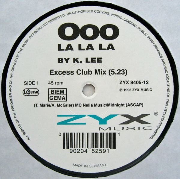 K Lee : Ooo La La La (12")