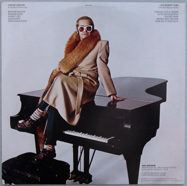 Elton John : Here And There (LP, Album, Glo)