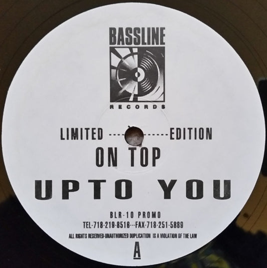 On Top : Up To You (12", Ltd, Promo)