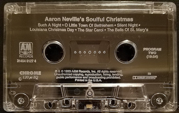 Aaron Neville : Aaron Neville's Soulful Christmas (Cass, Album)