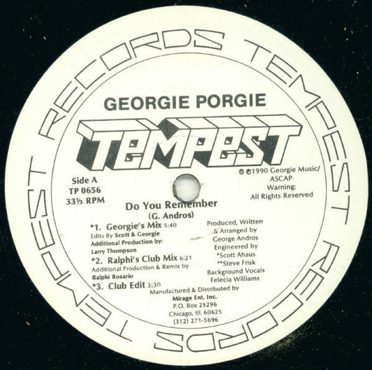 Georgie Porgie : Do You Remember (12")