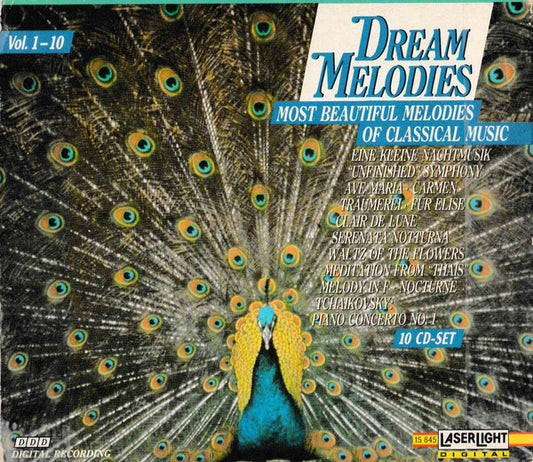Various : Dream Melodies, Most Beautiful Melodies Of Classical Music (10xCD, Album, Comp + Box, Comp, Jew)