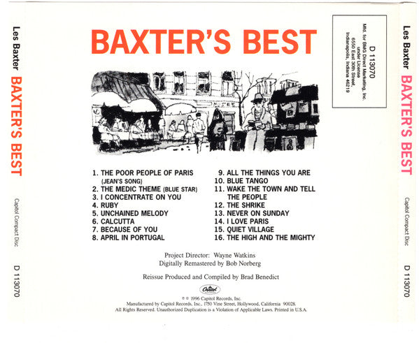 Les Baxter : Baxter's Best (CD, Comp, Club, RE)